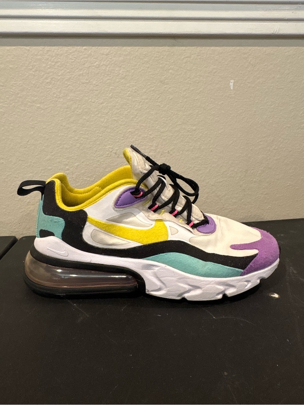 Nike Air Max 270 React Shoes Multicolor 2019 AT6174-101 Sneakers Women Size 6.5 - Picture 2 of 11
